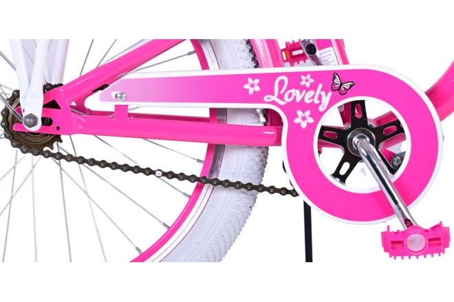 Volare Lovely vélo pour enfants - Filles - 20 pouces - Rose - deux freins