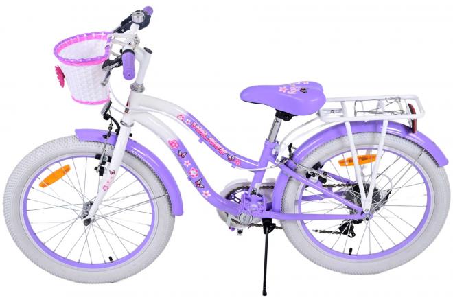 Vélo enfant Volare Lovely - Filles - 20 pouces - Violet - 6 vitesses