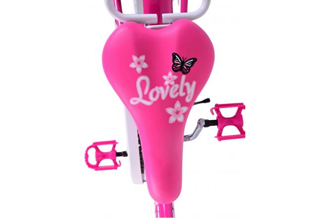 Vélo enfant Volare Lovely - Filles - 20 pouces - Rose - 6 vitesses