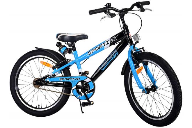 Volare Sportivo Vélo pour enfants - garçons - 20 pouces - Bleu - Freins à deux mains