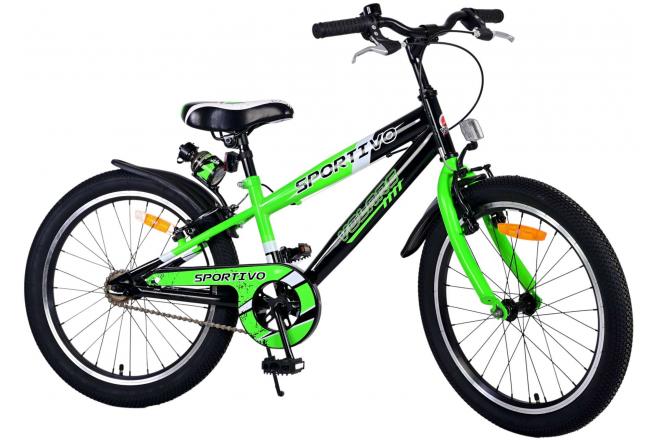 Volare Sportivo Vélo pour enfants - garçons - 20 pouces - Vert - Freins à deux mains