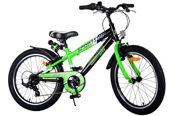 Volare Sportivo Vélo pour enfants - garçons - 20 pouces - Vert - 7 vitesses