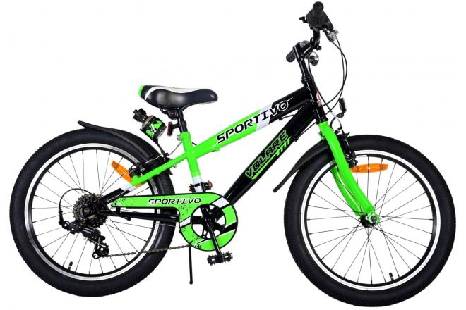 Volare Sportivo Vélo pour enfants - garçons - 20 pouces - Vert - 7 vitesses