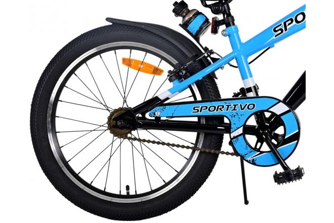 Volare Sportivo Vélo pour enfants - garçons - 20 pouces - Bleu - Freins à deux mains