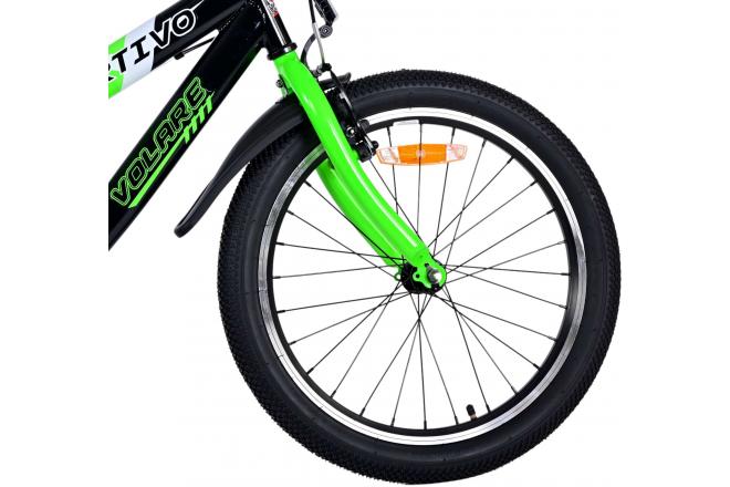 Volare Sportivo Vélo pour enfants - garçons - 20 pouces - Vert - Freins à deux mains