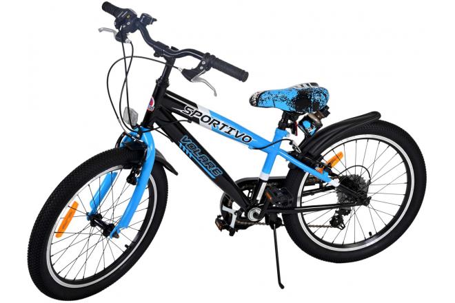 Volare Sportivo Vélo enfant - garçons - 20 pouces - Bleu - 7 vitesses