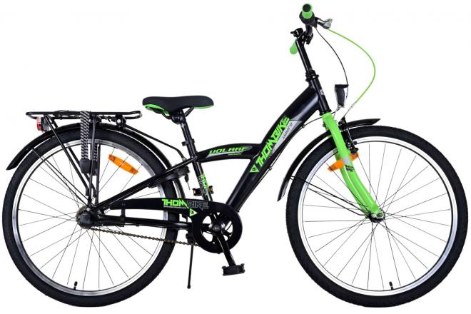 Volare Thombike Vélo enfant - Garçons - 24 pouces - Vert Noir - 3 vitesses