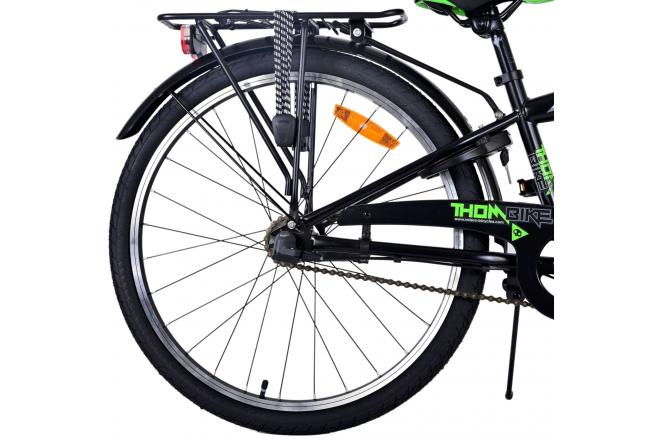 Volare Thombike Vélo enfant - Garçons - 24 pouces - Vert Noir - 3 vitesses