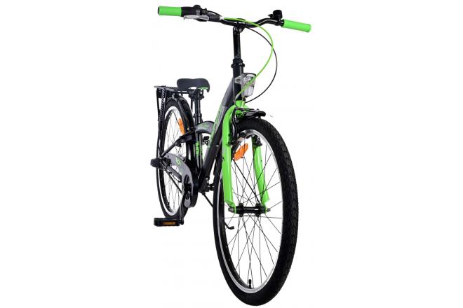 Volare Thombike Vélo enfant - Garçons - 24 pouces - Vert Noir - 3 vitesses