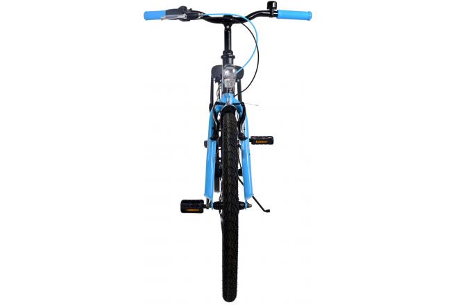 Volare Thombike Vélo enfant - Garçons - 24 pouces - Noir Bleu - 3 vitesses