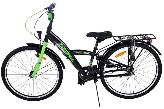 Volare Thombike Vélo enfant - Garçons - 24 pouces - Vert Noir - 3 vitesses