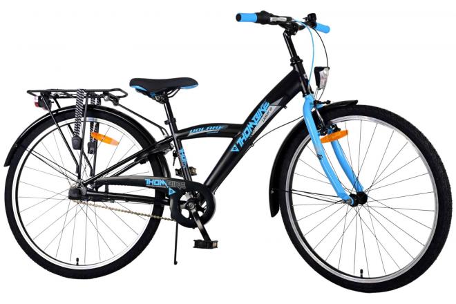 Volare Thombike Vélo enfant - Garçons - 26 pouces - Noir Bleu - 3 vitesses