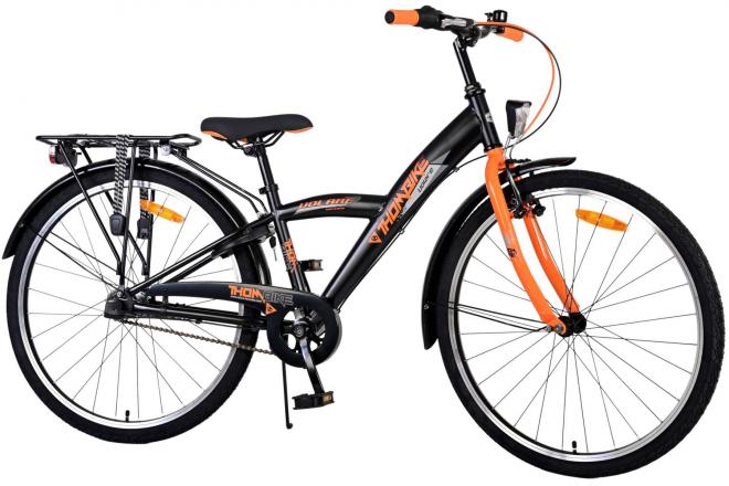 Volare Thombike Vélo enfant - Garçons - 26 pouces - Noir Orange - 3 vitesses