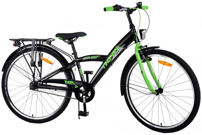 Volare Thombike Vélo enfant - Garçons - 26 pouces - Noir Vert - 3 vitesses