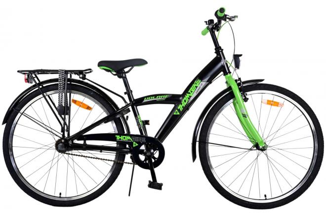 Volare Thombike Vélo enfant - Garçons - 26 pouces - Noir Vert - 3 vitesses