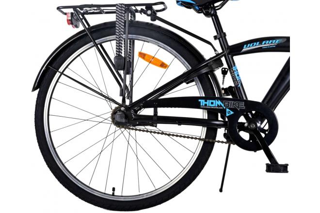 Volare Thombike Vélo enfant - Garçons - 26 pouces - Noir Bleu - 3 vitesses