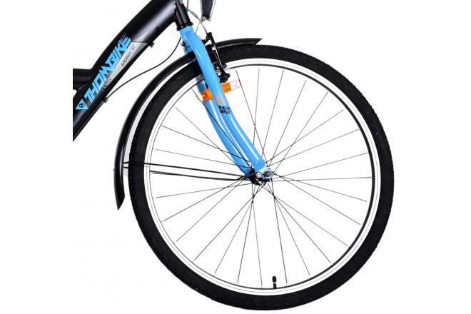 Volare Thombike Vélo enfant - Garçons - 26 pouces - Noir Bleu - 3 vitesses