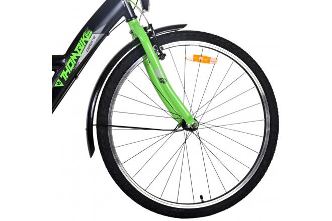 Volare Thombike Vélo enfant - Garçons - 26 pouces - Noir Vert - 3 vitesses