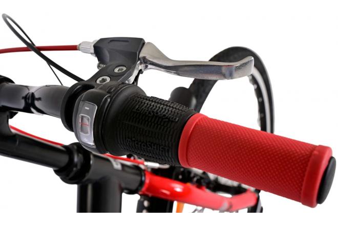 Volare Thombike Vélo enfant - Garçons - 26 pouces - Noir Rouge - 3 vitesses