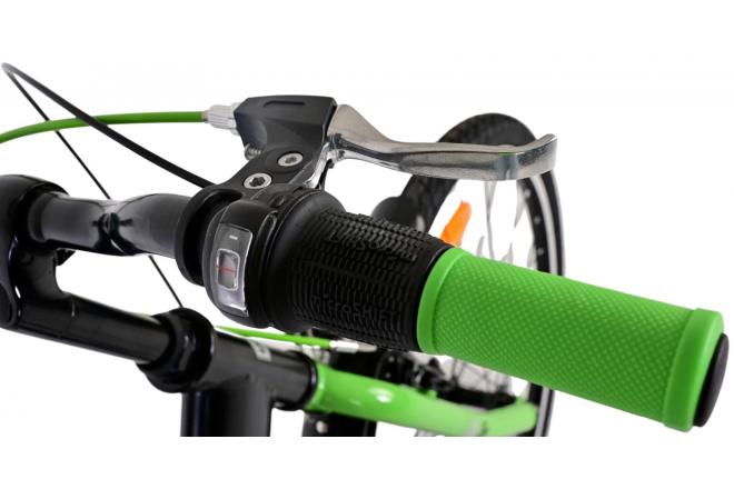 Volare Thombike Vélo enfant - Garçons - 26 pouces - Noir Vert - 3 vitesses