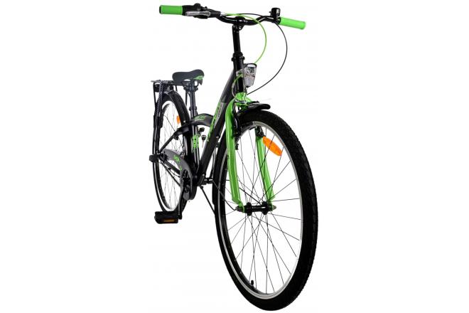 Volare Thombike Vélo enfant - Garçons - 26 pouces - Noir Vert - 3 vitesses