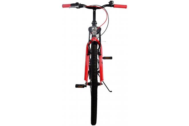Volare Thombike Vélo enfant - Garçons - 26 pouces - Noir Rouge - 3 vitesses