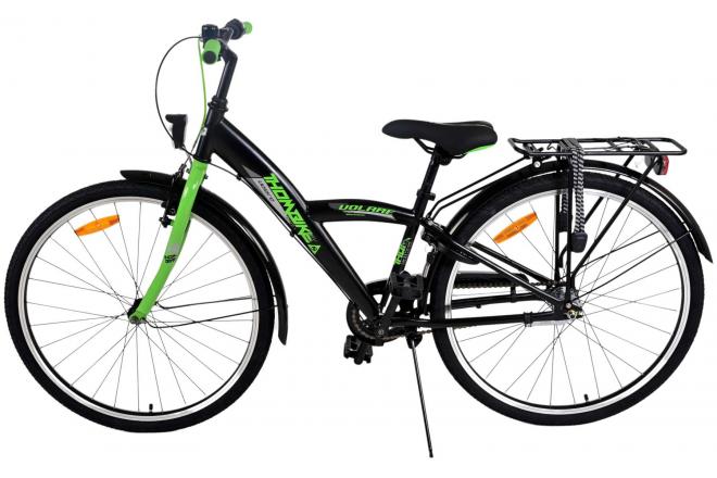 Volare Thombike Vélo enfant - Garçons - 26 pouces - Noir Vert - 3 vitesses