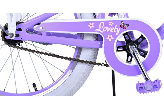 Volare Lovely vélo pour enfants - Filles - 20 pouces - Violet