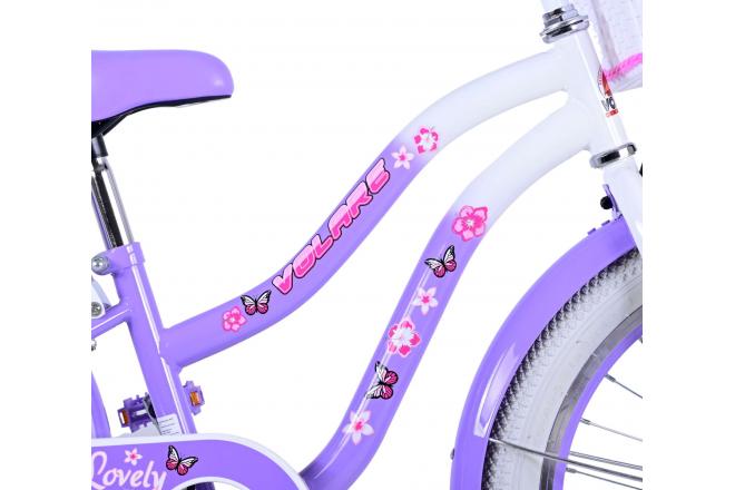 Volare Lovely vélo pour enfants - Filles - 20 pouces - Violet