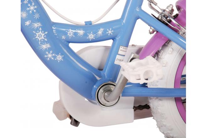 Disney Frozen 2 Vélo pour enfants - Filles - 12 pouces - Bleu/Violet - Freins à deux mains