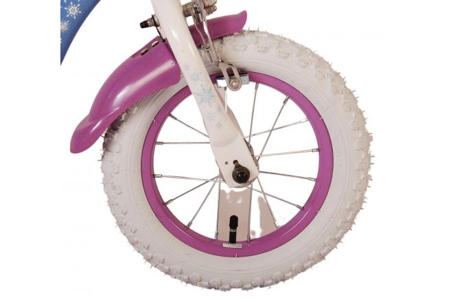 Disney Frozen 2 Vélo pour enfants - Filles - 12 pouces - Bleu/Violet - Freins à deux mains