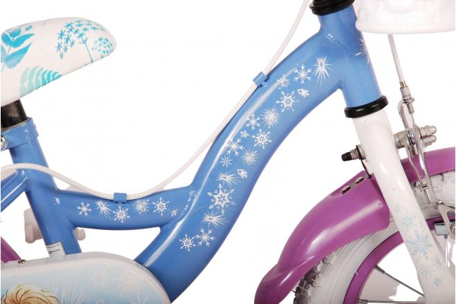 Disney Frozen 2 Vélo pour enfants - Filles - 12 pouces - Bleu/Violet - Freins à deux mains