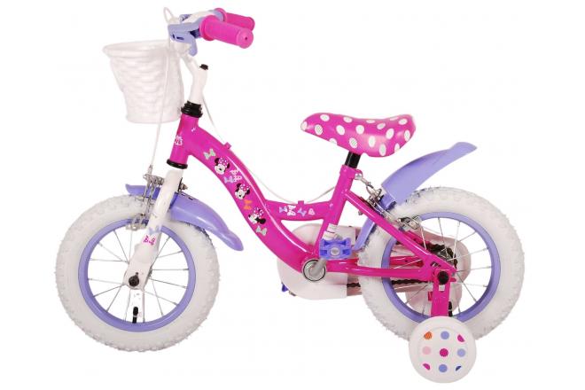 Disney Minnie Cutest Ever ! Vélo enfant - Filles - 12 pouces - Rose - Deux freins à main