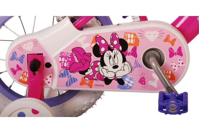 Disney Minnie Cutest Ever ! Vélo enfant - Filles - 12 pouces - Rose - Deux freins à main