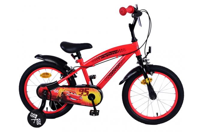 Vélo pour enfants Disney Cars - Garçons - 16 pouces - Rouge - 2 leviers de frein
