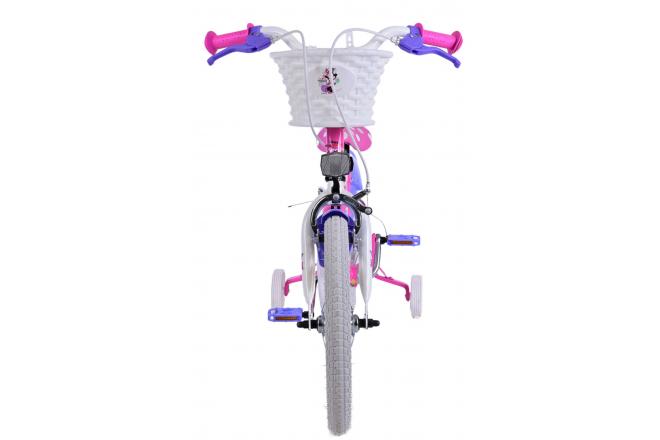 Vélo enfant Disney Minnie - Filles - 16 pouces - Rose - Freins à deux mains