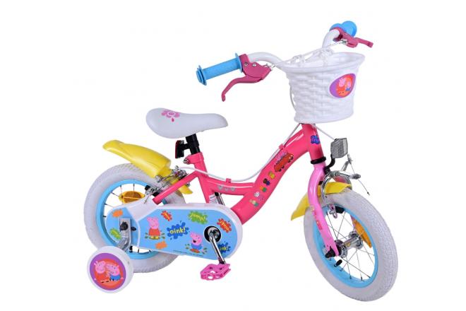 Vélo enfant Peppa Pig - fille - 12 po - Rose - Deux leviers de frein [CLONE]