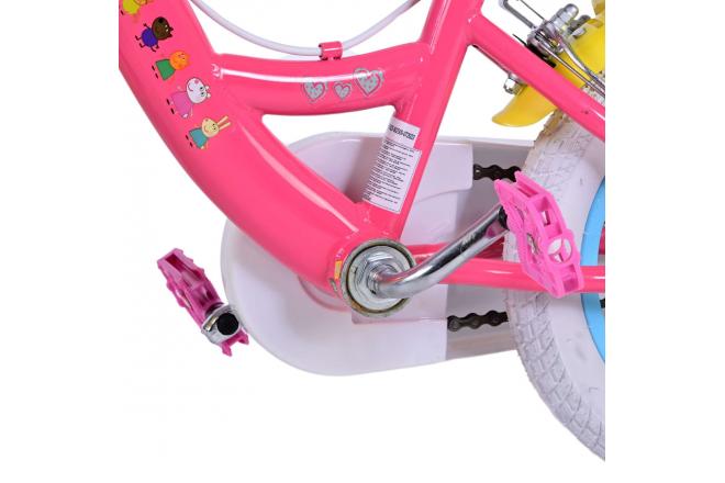 Vélo enfant Peppa Pig - fille - 12 po - Rose - Deux leviers de frein [CLONE]
