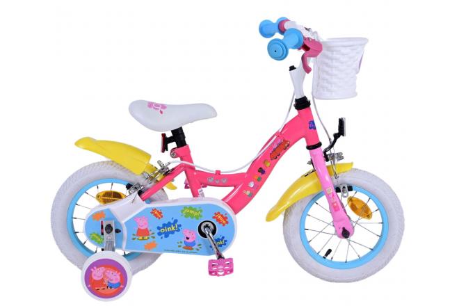 Vélo enfant Peppa Pig - fille - 12 po - Rose - Deux leviers de frein [CLONE]