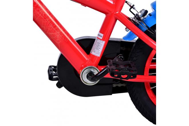 Vélo pour enfants Ultimate Spider-Man - Garçons - 12 pouces - Bleu/Rouge - Freins à deux mains
