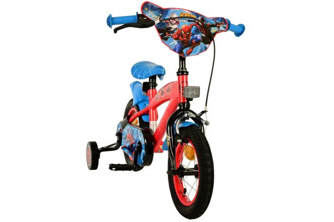 Vélo enfant Spider-Man - Garçons - 12 pouces - Bleu/Rouge