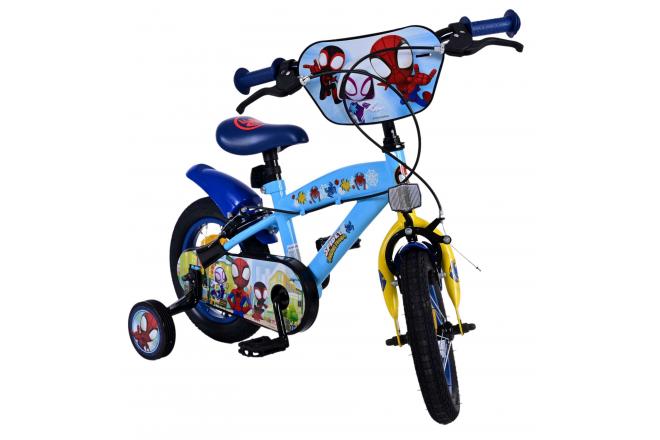 Vélo enfant Spidey - Garçons - 12 pouces - Bleu - Freins à deux mains