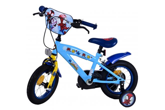 Vélo enfant Spidey - Garçons - 12 pouces - Bleu - Freins à deux mains
