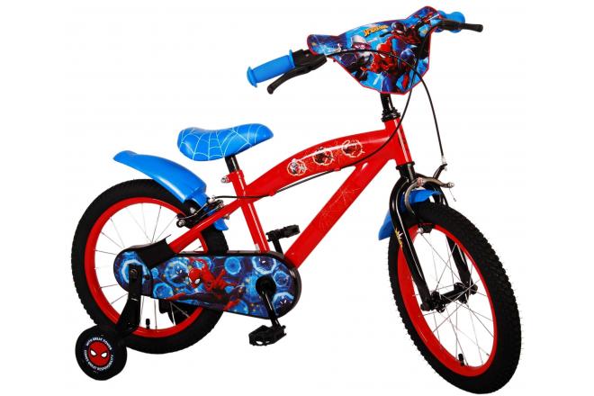 Vélo pour enfants Ultimate Spider-Man - Garçons - 16 pouces - Bleu/Rouge - Deux freins à main