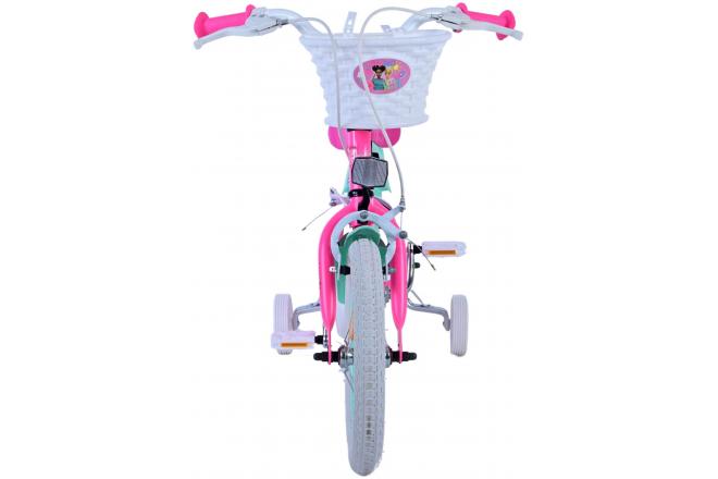 Vélo enfant Barbie - Filles - 14 pouces - Rose - Freins à deux mains