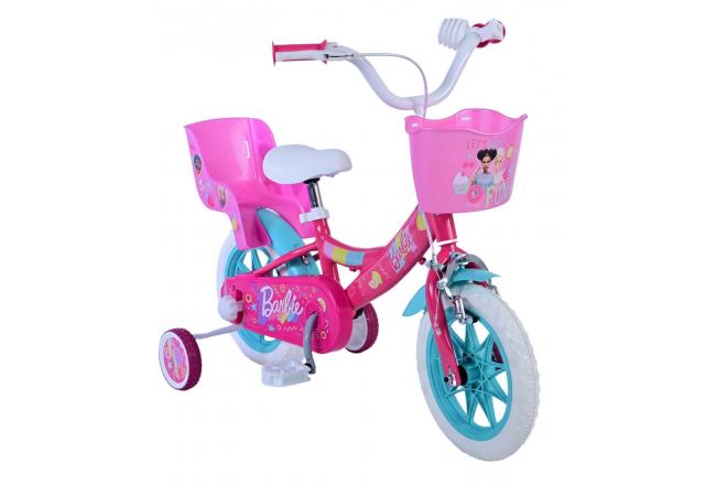 Vélo enfant Barbie - Filles - 12 pouces - Rose