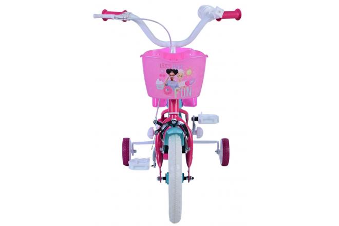 Vélo enfant Barbie - Filles - 12 pouces - Rose