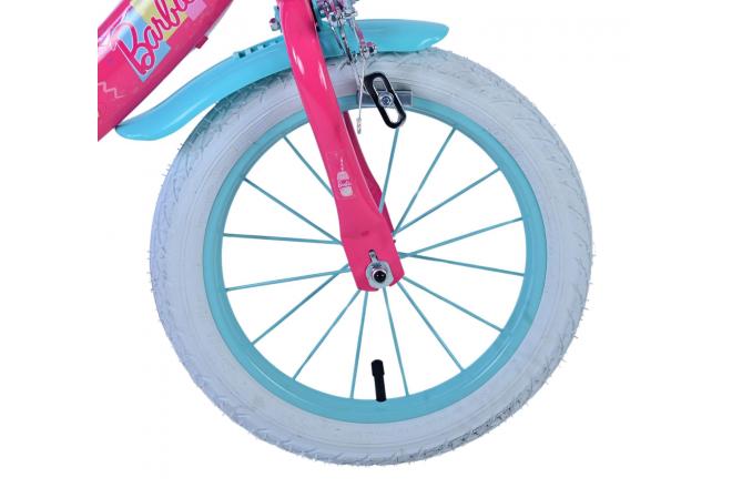 Vélo enfant Barbie - Filles - 14 pouces - Rose - Freins à deux mains