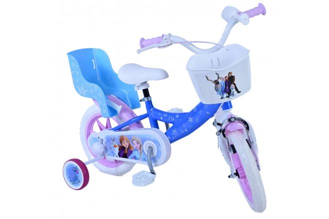 Vélo enfant Frozen - Filles - 12 pouces - Bleu