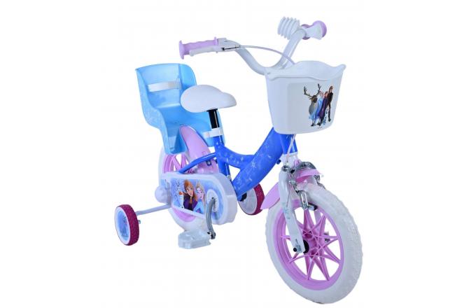 Vélo enfant Frozen - Filles - 12 pouces - Bleu